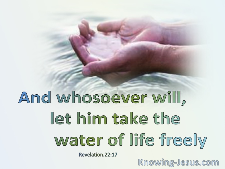 Revelation 2217 The Water Of Life Devotional0119 Green